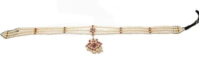Elite Trade Girl's Beads Bharatnatyam Jewellery Set (Gold) - Image 3