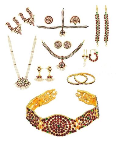 Elite Trade 10 Piece Classical Dance jewellery Set For Women