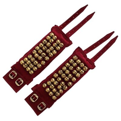 Elite Trade 4 line Satin padded ghungroo/bells for bharatnatyam/kuchipudi/classical dances for girls - Image 2