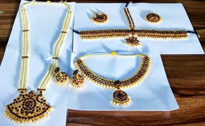 Elite Trade 5 Pc Bharatnatyam Jewellery Set For Women - Image 5