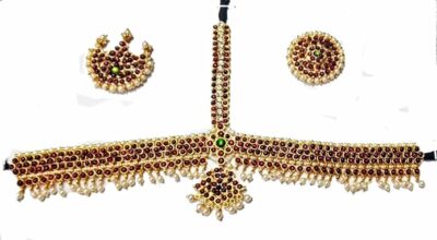 Elite Trade 5 Pc Bharatnatyam Jewellery Set For Women - Image 3