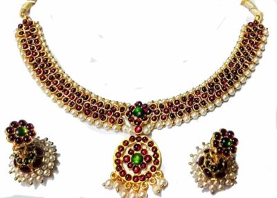 Elite Trade 5 Pc Bharatnatyam Jewellery Set For Women - Image 2