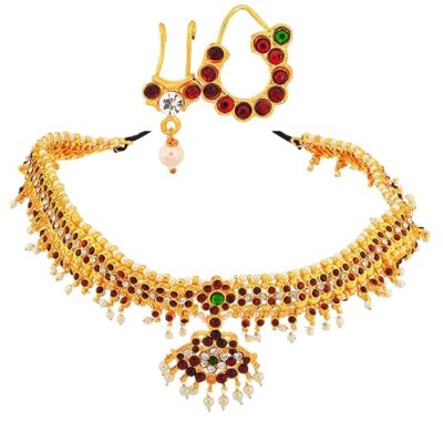 Elite Trade Classic Bharatnatyam Jewellery Set For Women - Image 4