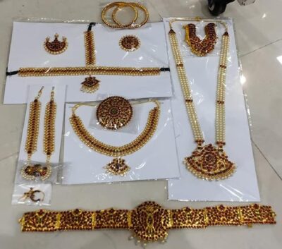 Elite Trade Classical/Bharatnatyam Dance Jewellery Set - Image 6