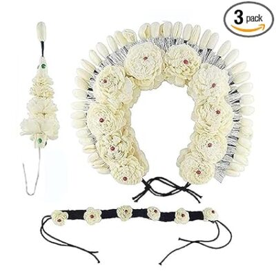 Elite Trade Odissi Dance Flower for Women and Girls as accessory for Hair/Gajra for Odissi Dance