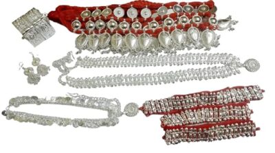 Elite Trade silver Odissi Dance Jewellery Set For Girls and Women