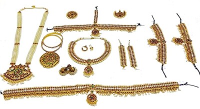 Elite Trade Kempu Stone/Multi colour/Impressive Bharatnatyam Jewellry - ET950